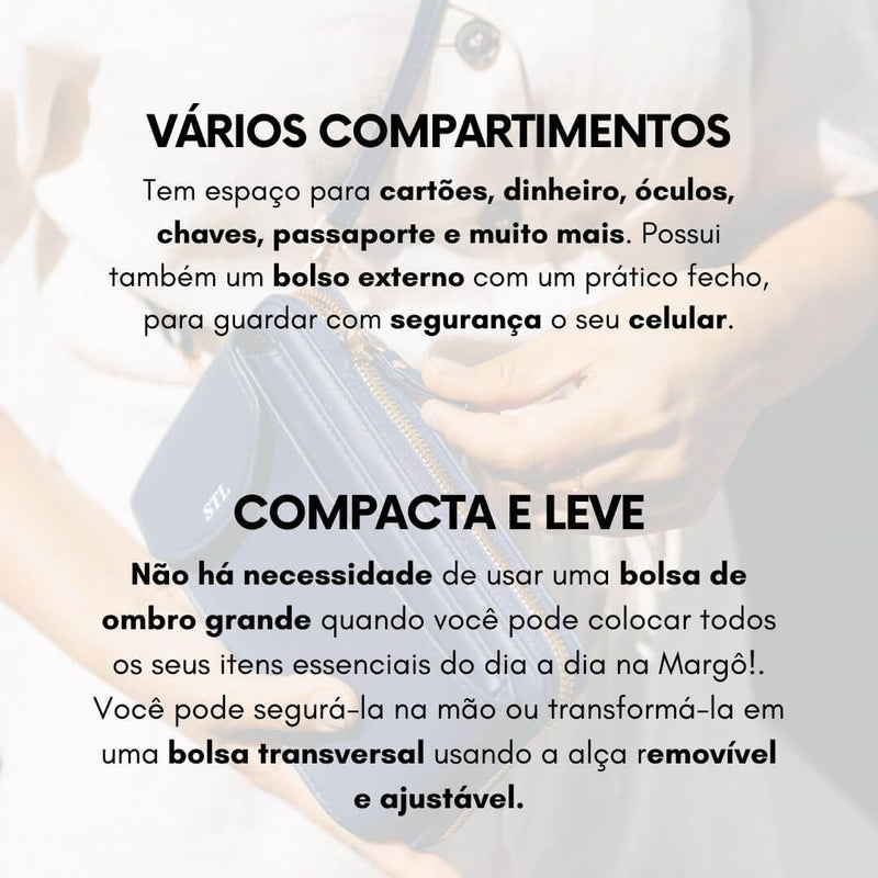 Margô - A Bolsa Carteira Original (serve para todos os celulares)