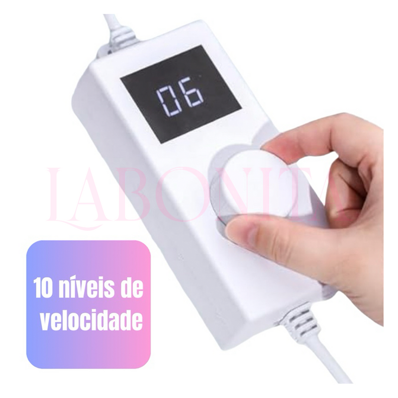 Sugador de Pó Russo D&z para Unhas Com Iluminação LED e braço articulado Alta Sucção