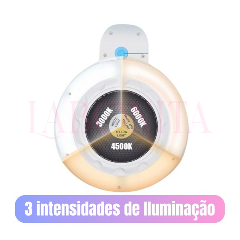 Sugador de Pó Russo D&z para Unhas Com Iluminação LED e braço articulado Alta Sucção