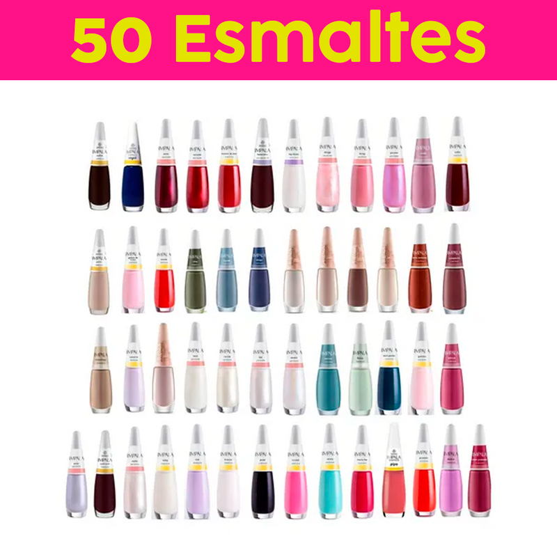 ATACADO -  Kits Esmaltes Impala CORES SORTIDAS.