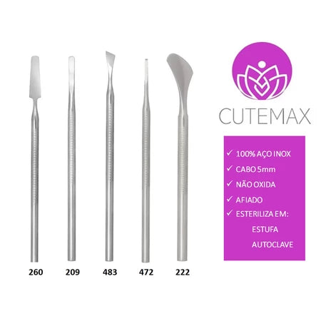 Estufa Manicure Esterilizador Alicate + Kit Manicure 5 Peças