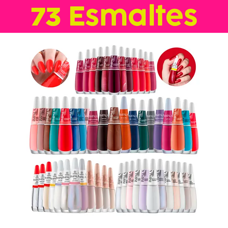 ATACADO -  Kits Esmaltes Impala CORES SORTIDAS.