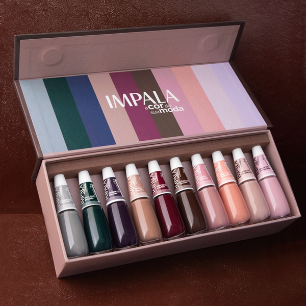 Kit 10 Esmaltes Impala A Cor da Sua Moda 6ª Edição