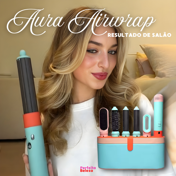 Aura Airwrap - 5 em 1: Seca, Alisa, Baby liss, Volume e Escova