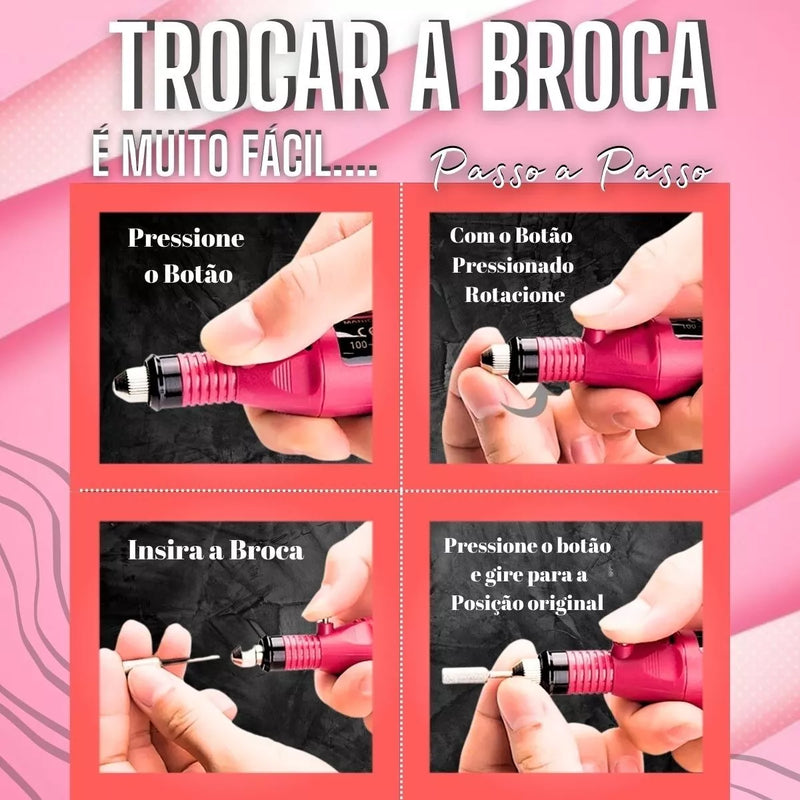 Kit Unhas Gel Manicure Profissional Luminária - Envio Imediato 📦