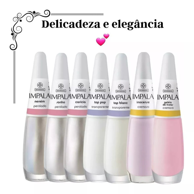 Kit 30 Esmaltes Impala Unha Mãos Pés Manicure Atacado