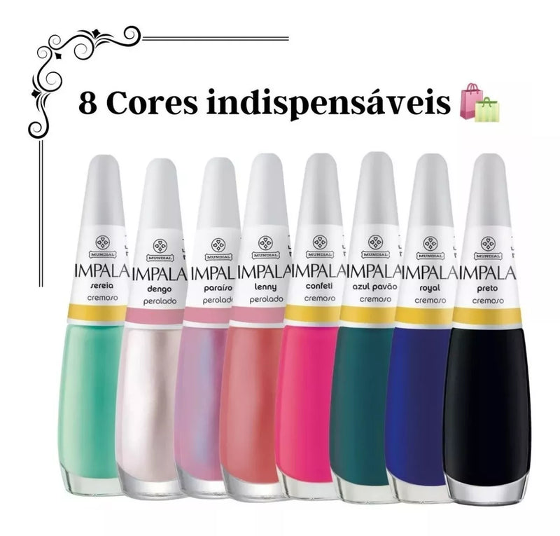 Kit 30 Esmaltes Impala Unha Mãos Pés Manicure Atacado
