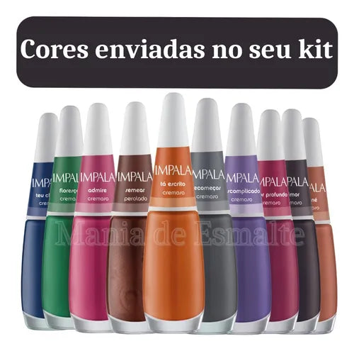 ATACADO -  Kits Esmaltes Impala CORES SORTIDAS.
