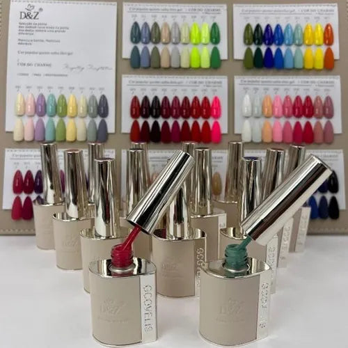 Esmaltes Em Gel Coleção Led Uv 72 Cores D&z Diferentes Luxo
