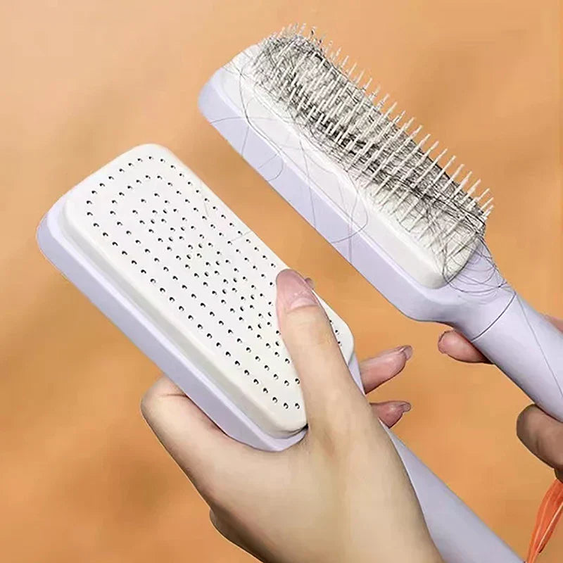 Escova de Cabelo Autolimpante