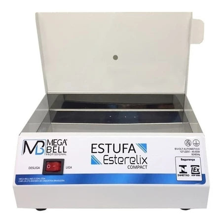 Estufa Manicure Esterilizador Alicate + Kit Manicure 5 Peças