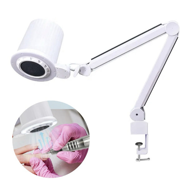 Sugador de Pó Russo D&z para Unhas Com Iluminação LED e braço articulado Alta Sucção