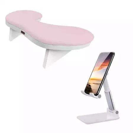 Apoio Suporte de Mão Braço Delta para Manicure Nails Designer + Suporte de Celular