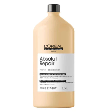 Kit Absolut Repair Gold Quinoa shampoo condicionador e mascara.