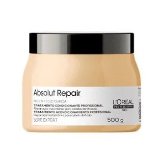 Kit Absolut Repair Gold Quinoa shampoo condicionador e mascara.